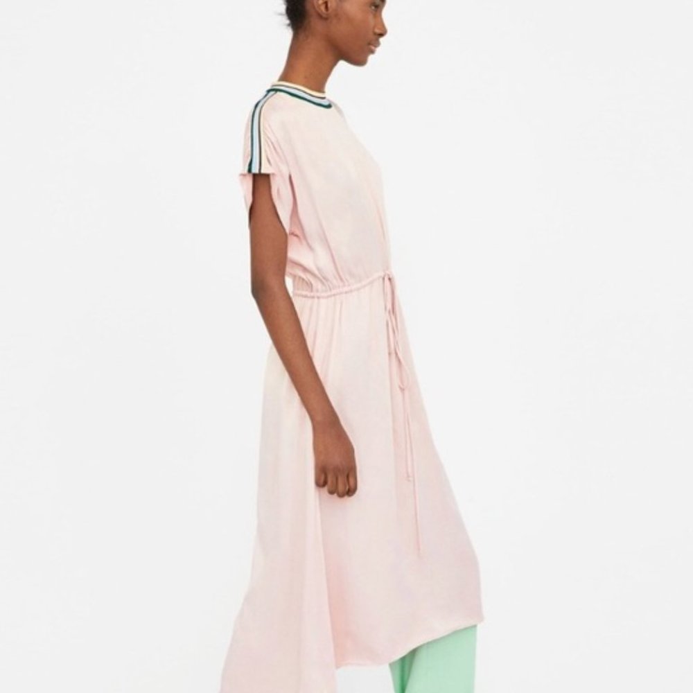 Zara Pink Midi Dress - Picture 2 of 6